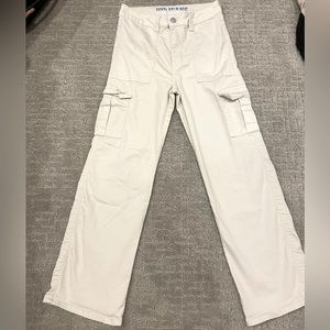 Trendy Tan straight leg cargo pants